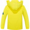 imageSaphiRose Kids Rain Jacket Waterproof Raincoat Mesh Lined Coat with Removable Hood for Boys GirlsYellow