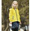 imageSaphiRose Kids Rain Jacket Waterproof Raincoat Mesh Lined Coat with Removable Hood for Boys GirlsYellow