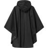 imageSaphiRose Lightweight Kids Rain Poncho Waterproof Jacket Zipper Up Rain CoatBlack