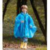 imageSaphiRose Lightweight Kids Rain Poncho Waterproof Jacket Zipper Up Rain CoatBlue