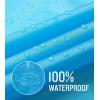 imageSaphiRose Lightweight Kids Rain Poncho Waterproof Jacket Zipper Up Rain CoatBlue