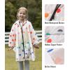 imageSaphiRose Lightweight Kids Rain Poncho Waterproof Jacket Zipper Up Rain CoatColorful Polka Dots