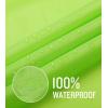 imageSaphiRose Lightweight Kids Rain Poncho Waterproof Jacket Zipper Up Rain CoatGreen