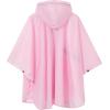 imageSaphiRose Lightweight Kids Rain Poncho Waterproof Jacket Zipper Up Rain CoatPink