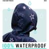 imageSaphiRose Lightweight Kids Rain Poncho Waterproof Jacket Zipper Up Rain CoatPlanet