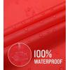 imageSaphiRose Lightweight Kids Rain Poncho Waterproof Jacket Zipper Up Rain CoatRed