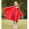 imageSaphiRose Lightweight Kids Rain Poncho Waterproof Jacket Zipper Up Rain CoatRed
