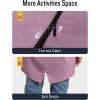 imageSaphiRose Womens Long Packable Raincoat Waterproof Rain Jacket Lightweight Outdoor Windbreaker with HoodLight Purple