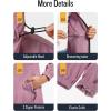 imageSaphiRose Womens Long Packable Raincoat Waterproof Rain Jacket Lightweight Outdoor Windbreaker with HoodLight Purple