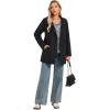 imageSaphiRose Womens Long Rain Jacket Waterproof Rain Coat with Hood Outdoor Light Raincoats WindbreakerBlack