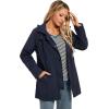 imageSaphiRose Womens Long Rain Jacket Waterproof Rain Coat with Hood Outdoor Light Raincoats WindbreakerNavy
