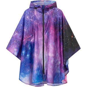 imageSaphiRose Lightweight Kids Rain Poncho Waterproof Jacket Zipper Up Rain CoatUniverse