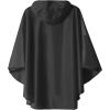 imageSaphiRose Lightweight Kids Rain Poncho Jacket Waterproof Outwear Rain CoatBlack