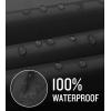 imageSaphiRose Lightweight Kids Rain Poncho Jacket Waterproof Outwear Rain CoatBlack