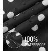 imageSaphiRose Lightweight Kids Rain Poncho Jacket Waterproof Outwear Rain CoatBlack Polka Dot