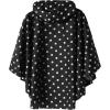 imageSaphiRose Lightweight Kids Rain Poncho Jacket Waterproof Outwear Rain CoatBlack Polka Dot