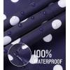 imageSaphiRose Lightweight Kids Rain Poncho Jacket Waterproof Outwear Rain CoatBlue Polka Dot