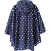 imageSaphiRose Lightweight Kids Rain Poncho Jacket Waterproof Outwear Rain CoatBlue Polka Dot
