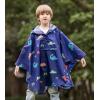 imageSaphiRose Lightweight Kids Rain Poncho Jacket Waterproof Outwear Rain CoatDinosaur