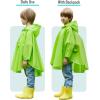 imageSaphiRose Lightweight Kids Rain Poncho Jacket Waterproof Outwear Rain CoatGreen