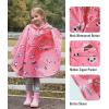 imageSaphiRose Lightweight Kids Rain Poncho Jacket Waterproof Outwear Rain CoatPanda
