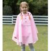 imageSaphiRose Lightweight Kids Rain Poncho Jacket Waterproof Outwear Rain CoatPink