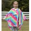 imageSaphiRose Lightweight Kids Rain Poncho Jacket Waterproof Outwear Rain CoatRainbowhorse