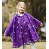 imageSaphiRose Lightweight Kids Rain Poncho Jacket Waterproof Outwear Rain CoatRainbowpony