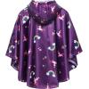imageSaphiRose Lightweight Kids Rain Poncho Jacket Waterproof Outwear Rain CoatRainbowpony