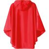 imageSaphiRose Lightweight Kids Rain Poncho Jacket Waterproof Outwear Rain CoatRed