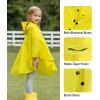 imageSaphiRose Lightweight Kids Rain Poncho Jacket Waterproof Outwear Rain CoatYellow