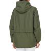 imageSaphiRose Lightweight Rain Jacket Women Waterproof Breathable Raincoat Packable Hooded WindbreakerArmy Green