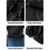 imageSaphiRose Lightweight Rain Jacket Women Waterproof Breathable Raincoat Packable Hooded WindbreakerBlack