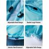 imageSaphiRose Lightweight Rain Jacket Women Waterproof Breathable Raincoat Packable Hooded WindbreakerLight Blue