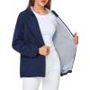 imageSaphiRose Lightweight Rain Jacket Women Waterproof Breathable Raincoat Packable Hooded WindbreakerNavy