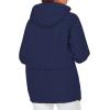 imageSaphiRose Lightweight Rain Jacket Women Waterproof Breathable Raincoat Packable Hooded WindbreakerNavy