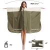 imageSaphiRose Unisex Rain Poncho Hooded Waterproof Raincoat for Adults WomenAbrownwhite