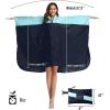 imageSaphiRose Unisex Rain Poncho Hooded Waterproof Raincoat for Adults WomenAdark Bluelight Blue