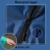 imageSaphiRose Unisex Rain Poncho Hooded Waterproof Raincoat for Adults WomenAgreennavy