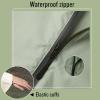 imageSaphiRose Unisex Rain Poncho Hooded Waterproof Raincoat for Adults WomenAlight Greenwhite