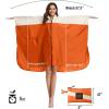 imageSaphiRose Unisex Rain Poncho Hooded Waterproof Raincoat for Adults WomenAorangewhite