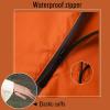 imageSaphiRose Unisex Rain Poncho Hooded Waterproof Raincoat for Adults WomenAorangewhite