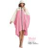 imageSaphiRose Unisex Rain Poncho Hooded Waterproof Raincoat for Adults WomenApinkwhite