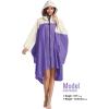 imageSaphiRose Unisex Rain Poncho Hooded Waterproof Raincoat for Adults WomenApurplewhite