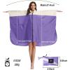 imageSaphiRose Unisex Rain Poncho Hooded Waterproof Raincoat for Adults WomenApurplewhite