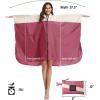 imageSaphiRose Unisex Rain Poncho Hooded Waterproof Raincoat for Adults WomenArose Redwhite