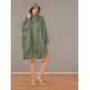imageSaphiRose Unisex Rain Poncho Hooded Waterproof Raincoat for Adults WomenBarmy Green