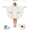 imageSaphiRose Unisex Rain Poncho Hooded Waterproof Raincoat for Adults WomenBbeige