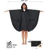 imageSaphiRose Unisex Rain Poncho Hooded Waterproof Raincoat for Adults WomenBblack