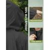 imageSaphiRose Unisex Rain Poncho Hooded Waterproof Raincoat for Adults WomenBblack